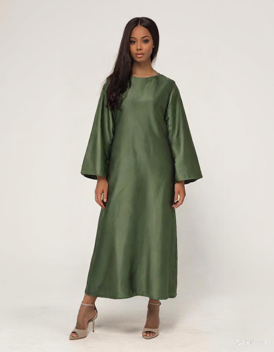 Frauen Abaya/ Kleid mit Schleife | Ganz Körper Abaya