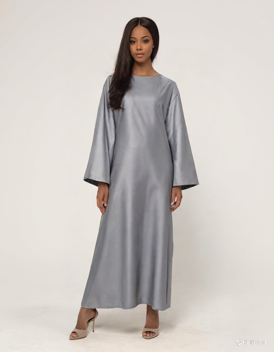 Frauen Abaya/ Kleid mit Schleife | Ganz Körper Abaya